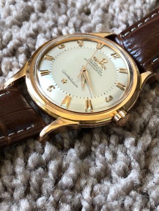 VINTAGE OMEGA CONSTELLATION,  18k SOLID ROSE GOLD,  ref.  2782 2799 SC 8