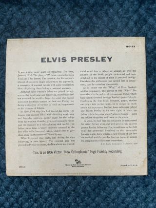 EXTREMELY RARE Elvis Presley SPD - 23 1956 3 - 45rpm EP Set in VG 2