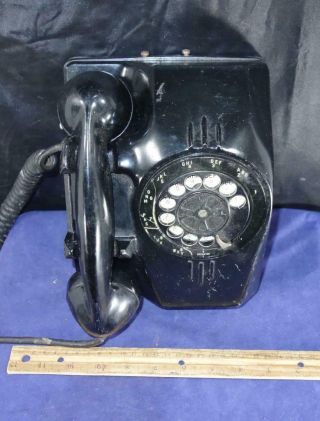 Vintage U S Army Signal Corps Ta - 166/u Rotary Dial Telephone Connecticut Elec