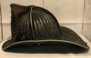 Vintage Antique Cairns & Bros Aluminum Fire Fighter Helmet 11
