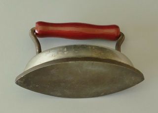 Vintage Sandy Andy 22 Toy Sad Iron Sized for Doll Clothes w/Red Wood Handle 4