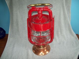 Vintage Dietz Fire Dept.  Lantern - Fire King