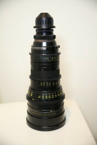 Cooke Cinetal 25 - 250mm T3.  7 Mark 3 Vintage Cine Zoom Lens In