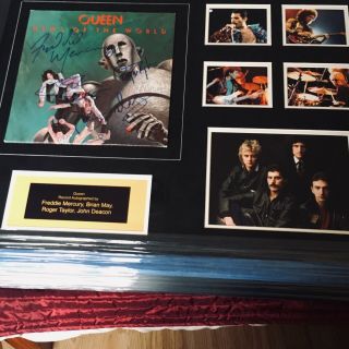 freddie mercury rare signed and framed queen album 4