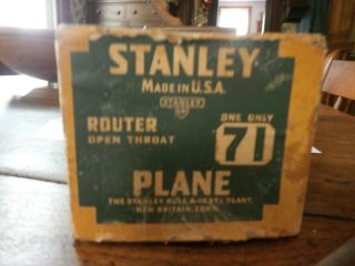 Vintage Stanley 71 Router Plane Type 13 Sw With Paper Insert