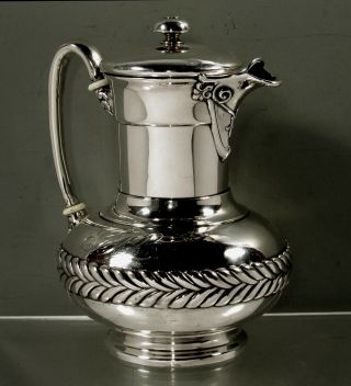 Tiffany Sterling Coffee Pot C1891 Wave Edge