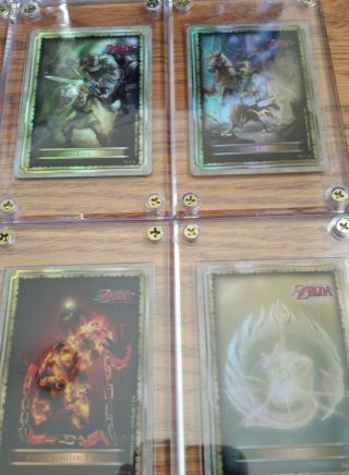 Complete GOLD Foil Set - 2007 Legend of Zelda Twilight Card Packs G1 - G9 - RARE 12