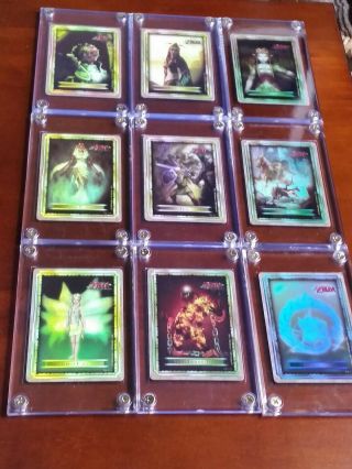 Complete GOLD Foil Set - 2007 Legend of Zelda Twilight Card Packs G1 - G9 - RARE 3