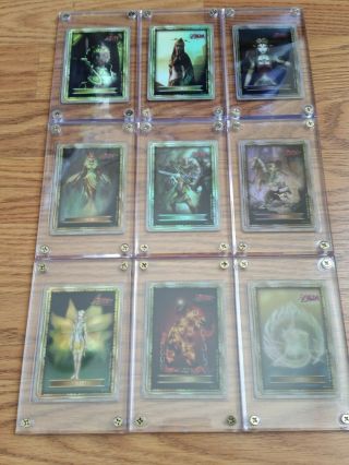 Complete GOLD Foil Set - 2007 Legend of Zelda Twilight Card Packs G1 - G9 - RARE 7