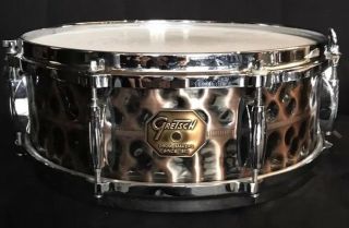Gretsch Usa Hammered Antique Copper Snare Drum 5x14 G4160hc