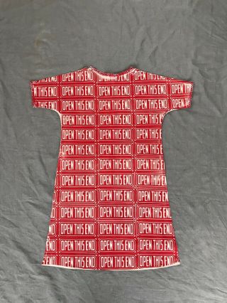 Vintage Andy Warhol - Open This End - Screen Print Dress