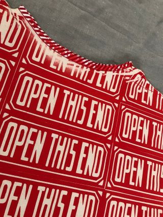 Vintage Andy Warhol - OPEN THIS END - Screen print Dress 3