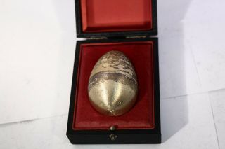 Boxed Stuart Devlin Silver Gilt Limited Edition Surprise Egg Jack Horner