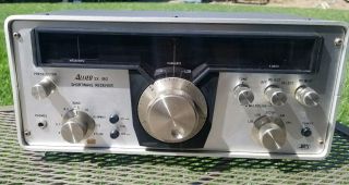 Shortwave Ham Radio Receiver Allied Sx - 190 Vintage With Speaker And Books