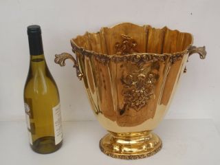 1.  9 Kg Italian C1890 Cartier Silver Gilt Grape Wine Cooler Champagne Ice Bucket