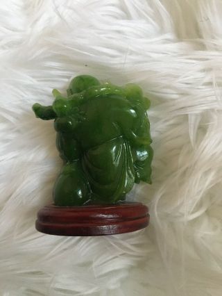 Green jade stone Buddah statue 2