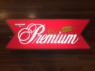 Grain Belt Premium Beer Vintage Lighted Liquor Store Bar Light Sign