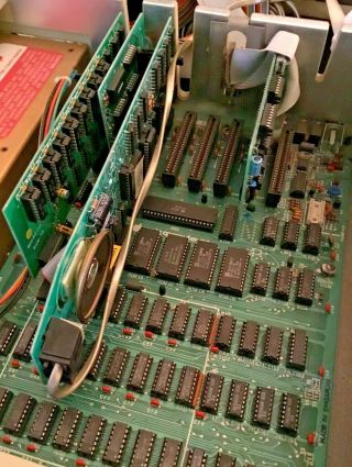 Vintage Apple II Plus Computer 2 Disk II Drives Apple III Monitor Rainbow Cord 4