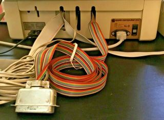 Vintage Apple II Plus Computer 2 Disk II Drives Apple III Monitor Rainbow Cord 5