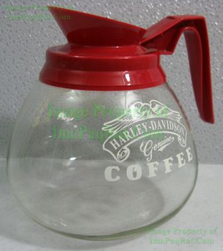 Vintage NITF Harley - Davidson Commercial Coffee Carafe Decanter Pot MUSTC 2