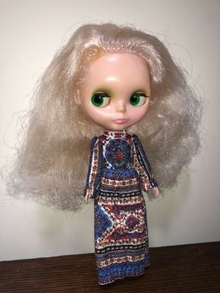 Vintage Kenner Blythe Doll 1972 With Blond Hair,  4 Eye Colors