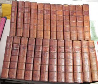 AMERICAN REVOLUTION 1758 to 1780/RARE 1st,  EARLY Ed.  /24 VOLUMES FINE LEATHER VOLS 4