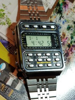 Vintage Casio Cfx - 200 [197] Scientific Calculator Watch - Fully