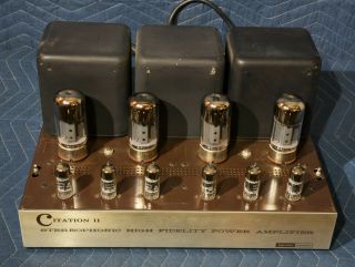 Vintage Harman Kardon Citation Ii Stereo Vacuum Tube Amplifier