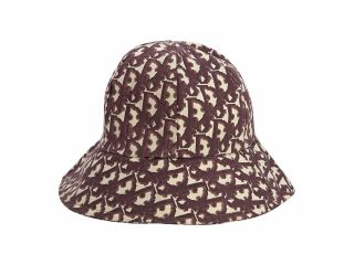 Red & Cream Vintage Christian Dior Bucket Hat