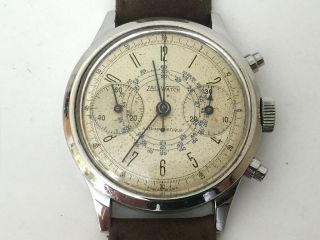 ZAIS WATCH Rare Vintage Chronograph Watch - SPILLMANN Case 3