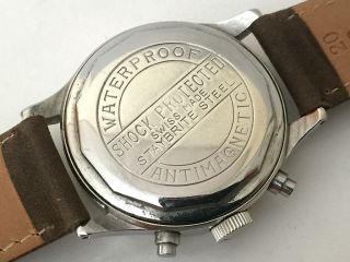 ZAIS WATCH Rare Vintage Chronograph Watch - SPILLMANN Case 6