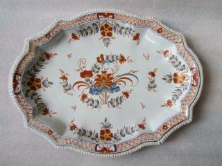 Rare Antique Carlo Ginori (1702 - 1757) At Doccia Italy Majolica Platter