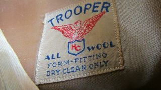 WW2 USAAF officer uniform shirts,  khaki,  size medium,  all wool. 6