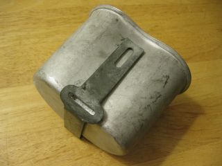 US Army WW2 stainless steel canteen cup RARE 2