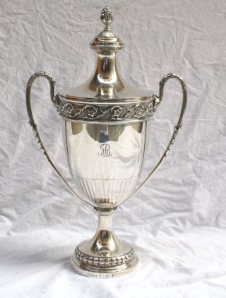 Magnificent 1913 English Sterling Silver Trophy Cup