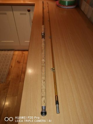Stunning And Very Rare Hardy Lrh No 3 Split Cane Spinning Rod.  9.  5ft (260cm)