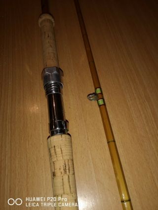 STUNNING and VERY RARE Hardy LRH No 3 split cane spinning rod.  9.  5ft (260cm) 5