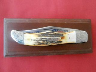 Vintage Case Xx 5165 1976 Bicentennial Stag Handles Knife
