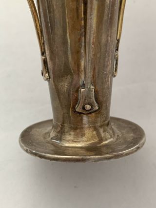 Liberty & Co English Sterling Silver A.  knox Cymric Arts Crafts Nouveau Vase 1900 7