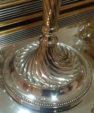 Outstanding Silver Plated Candelabra Circa 1850 17.  5 