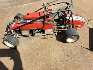 Vintage 1/4 Scale Quarter Wcm Sprint Car Rc Gas Raco Rare 12