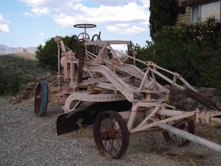 Vintage Adams 8 Leaning Wheel Road Grader