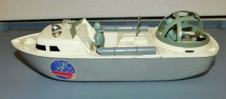 Vintage Mechanical Wind - Up Plastic Ideal Boat With Motor Toy
