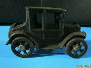 Cast Iron Model - T Ford Coupe,  Black Iron Art,  1920 