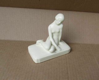 Vintage Antique Rookwood Pottery Nude Woman Girl Statue Paperweight