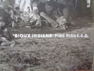 ANTIQUE PHOTO NATIVE AMERICAN SIOUX INDIAN PINE RIDGE S D PHOTO 2