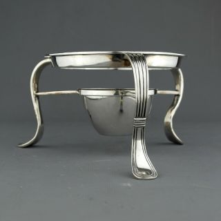 Antique Georgian Solid Sterling Silver Teapot / Kettle Stand,  London,  1811