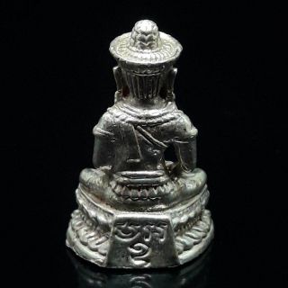 Attractive Vintage PHRA KRING KHMER BUDDHA ART STYLE STATUE Thai Amulet Rare 3