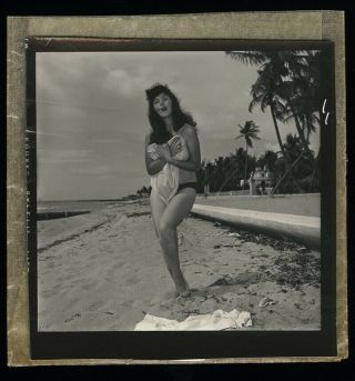 Bunny Yeager 50s Pin - Up Camera Negative Photograph Sultry Flirty Self Portrait 3