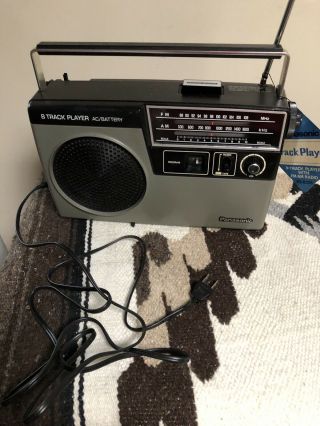 Vintage Panasonic (rq - 832s) Potable 8 Track Player Fm/am Radio W/5 Elvis Predley